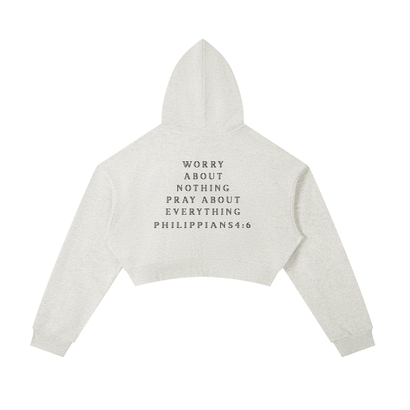 Essential Cropped Zip-Up Hoodie